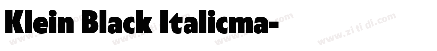 Klein Black Italicma字体转换 Klein Black Italicma字体转换